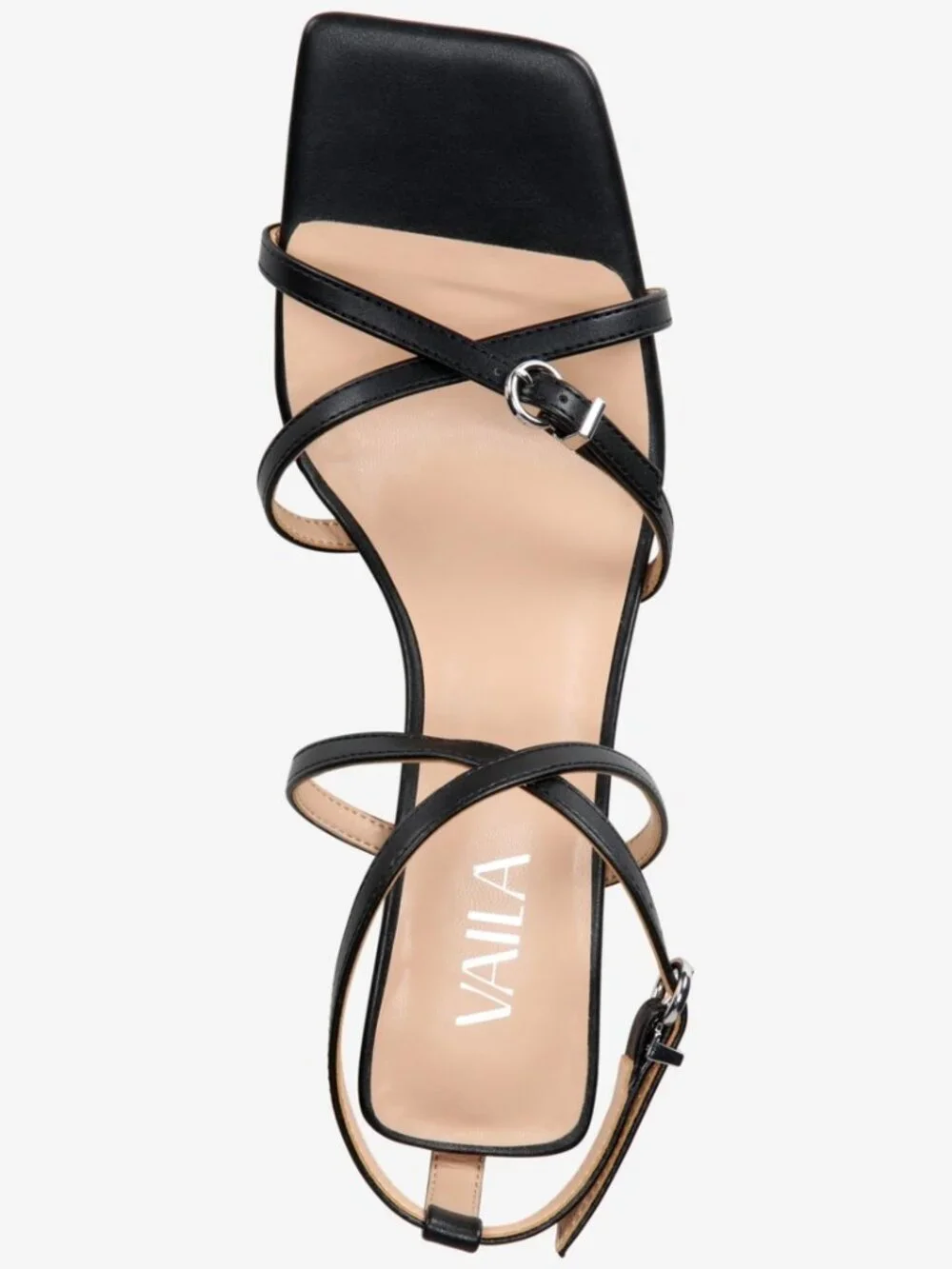 VAILA Isabella Strappy Kitten Heel Sandals Size 14 NIB Black